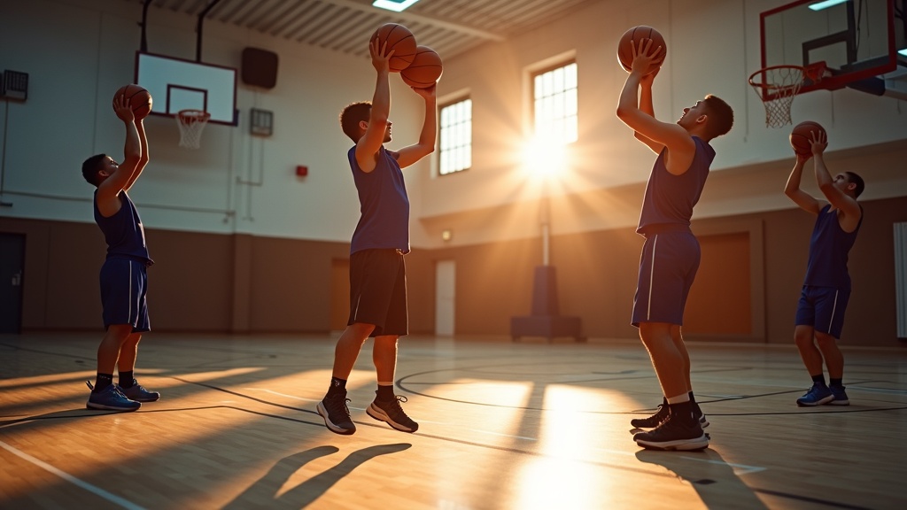 Ejercicios de tiro para empezar el entrenamiento de baloncesto