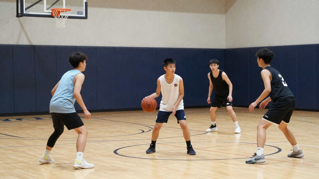 Jugada de saque de fondo para minibasket