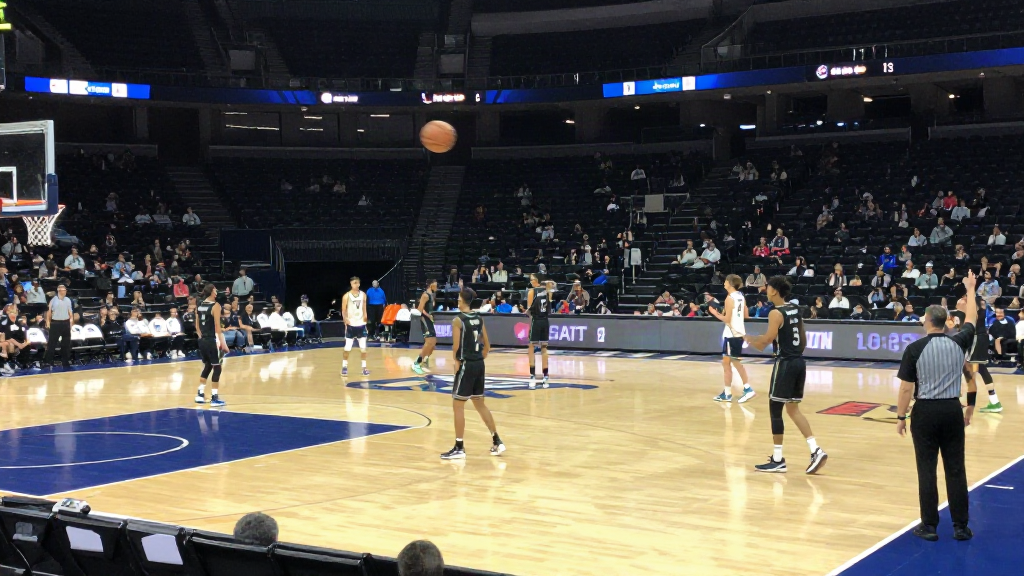 El partido de baloncesto