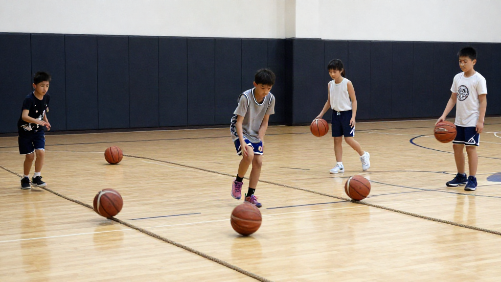 Juego de las cuerdas para calentamiento en Minibasket